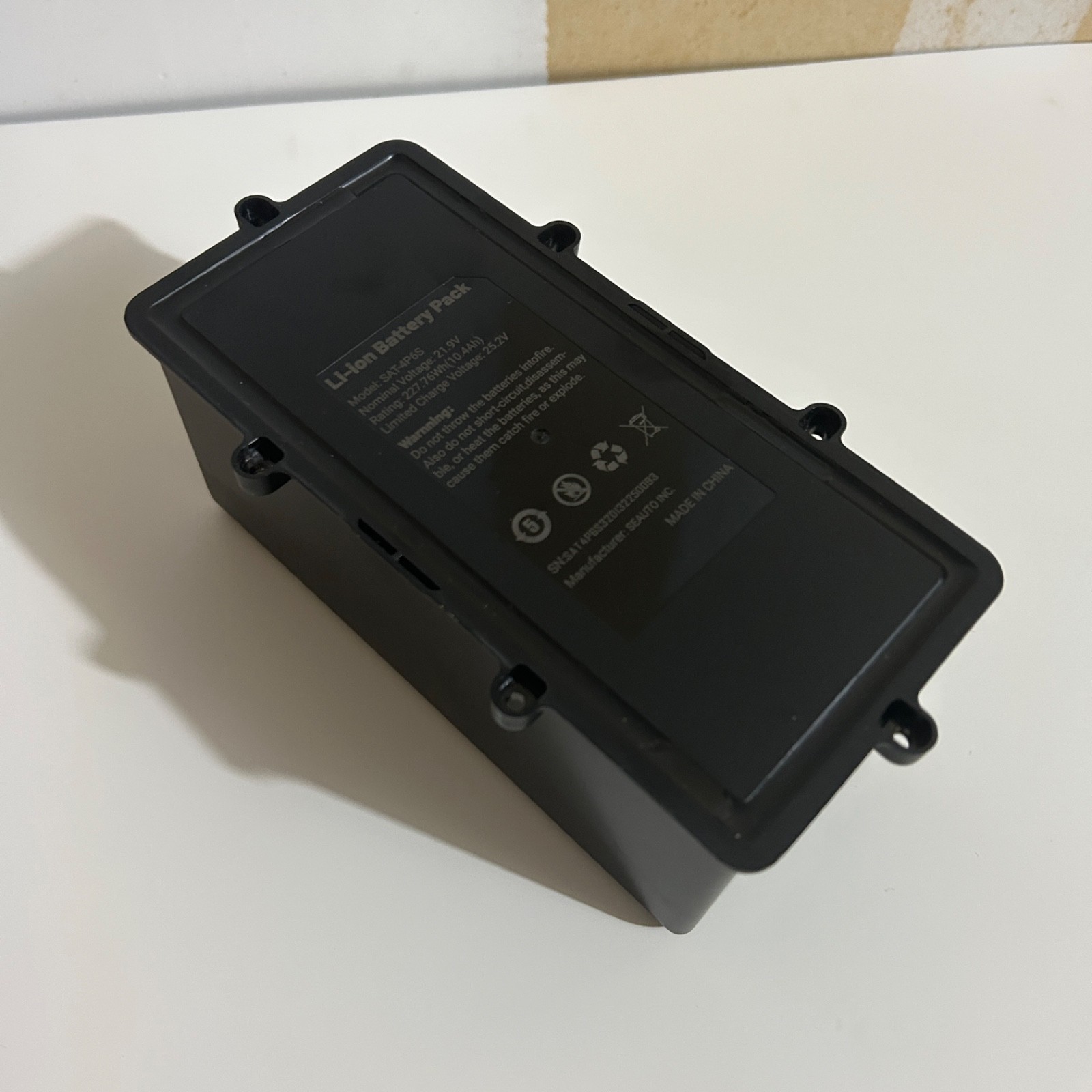 Rechargeable Li-ion Battery Pack SAT-4P6S for Seauto Shark Hydrus X