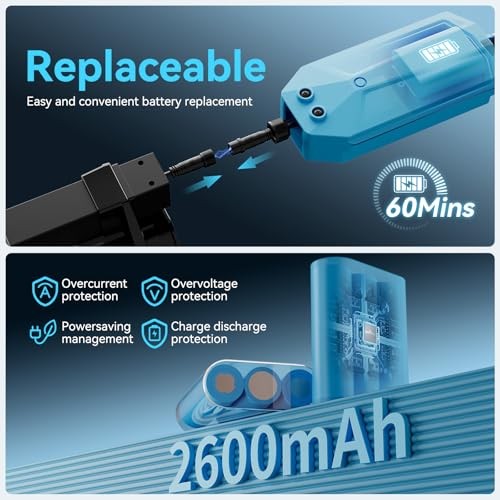 Cordless Rechargeable Pool Vacuum with Pole 30 GPM