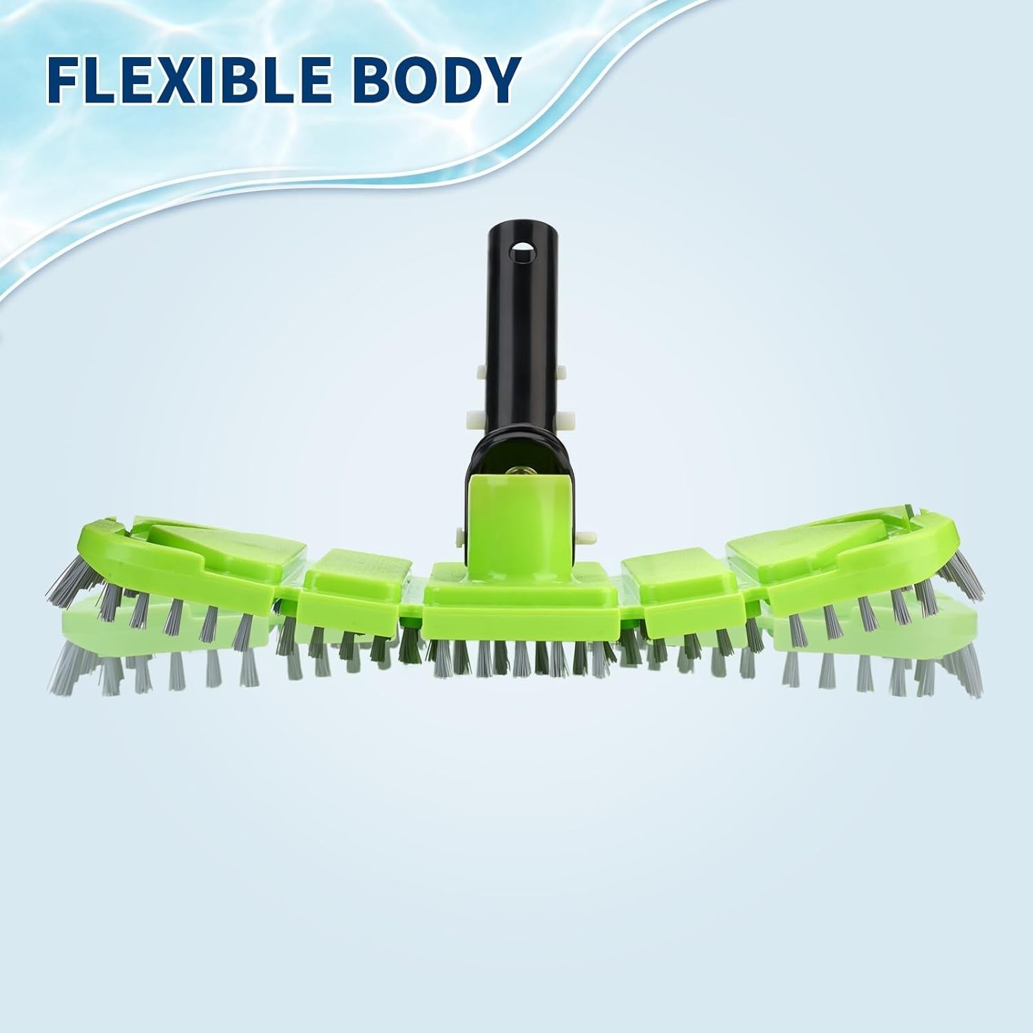 Weighted Flexible Pool Vacuum Head with Smart Swivel Handle for Deep Cleaning