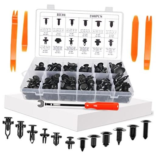 Car Clips Replacement for Toyota Honda Ford GM Chrysler 245 PCS Fender Clips