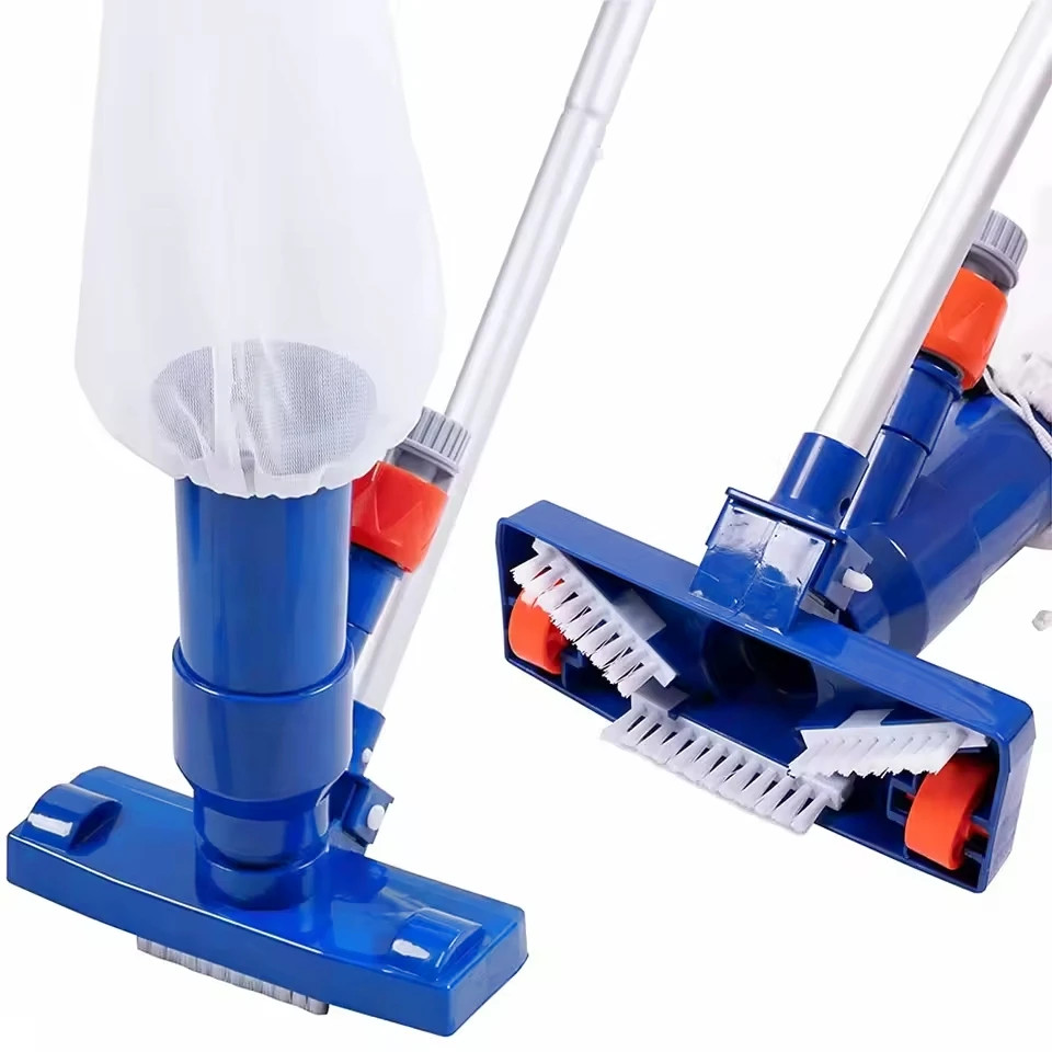 Pool Underwater Jet Vacuum Cleaner with Brush Pool Spa Hot Spring Cleaning Acces