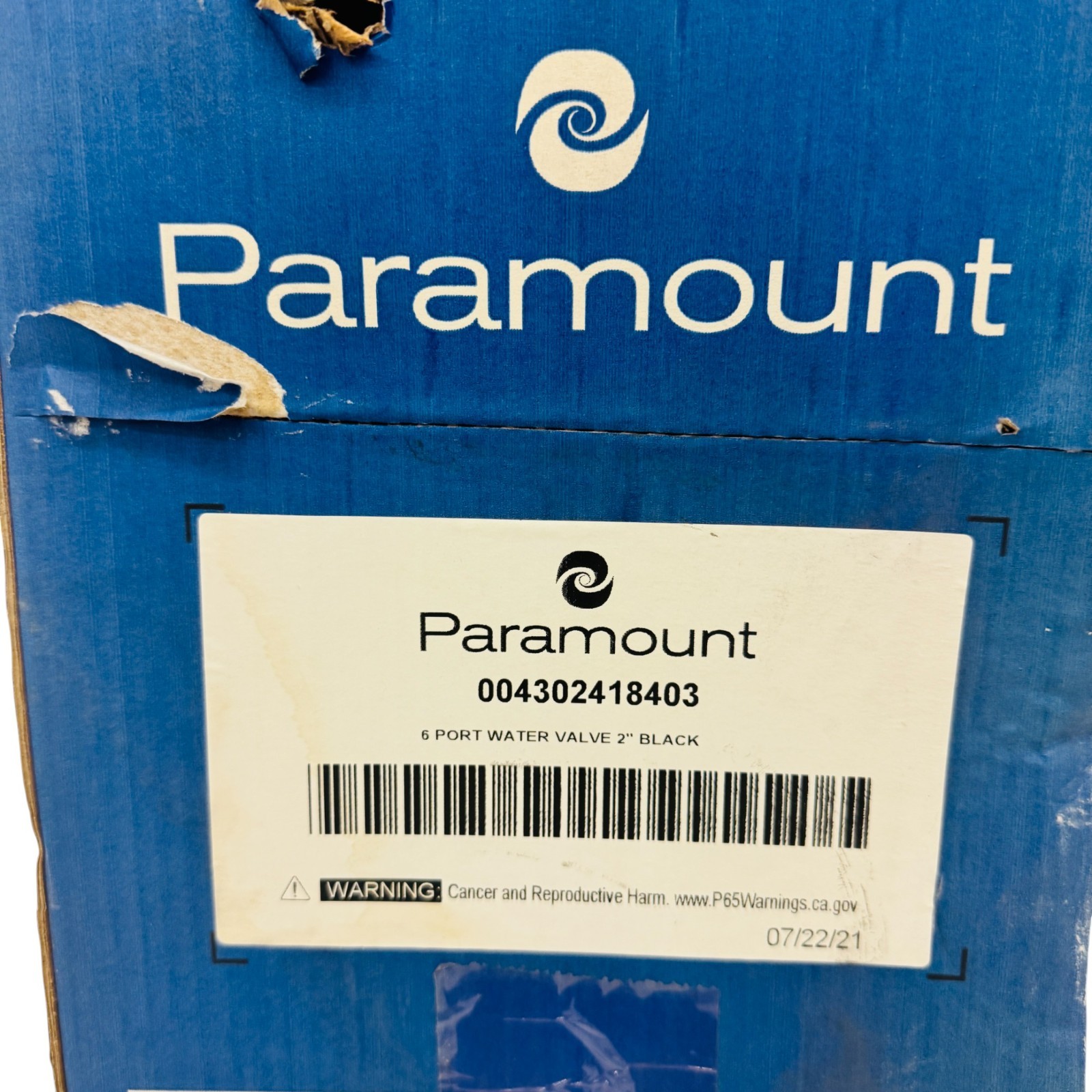 Paramount Pool Cleaning 6 Port Water Valve Module with Shell 2in 004-302-4184-03