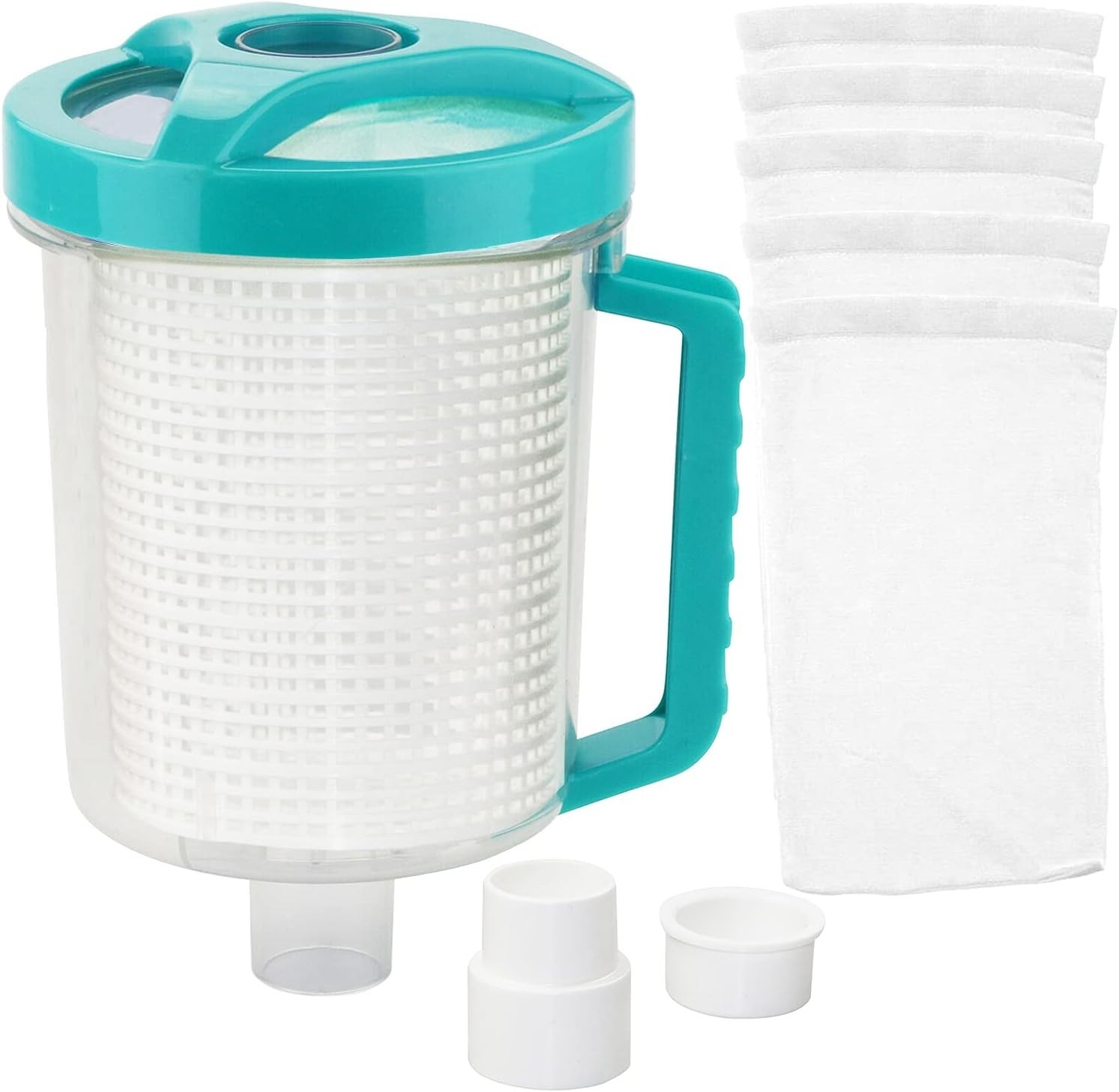 Leaf Canister Catcher In-Line Leaf Canister for Pool & Spa, with Mesh Basket & 5