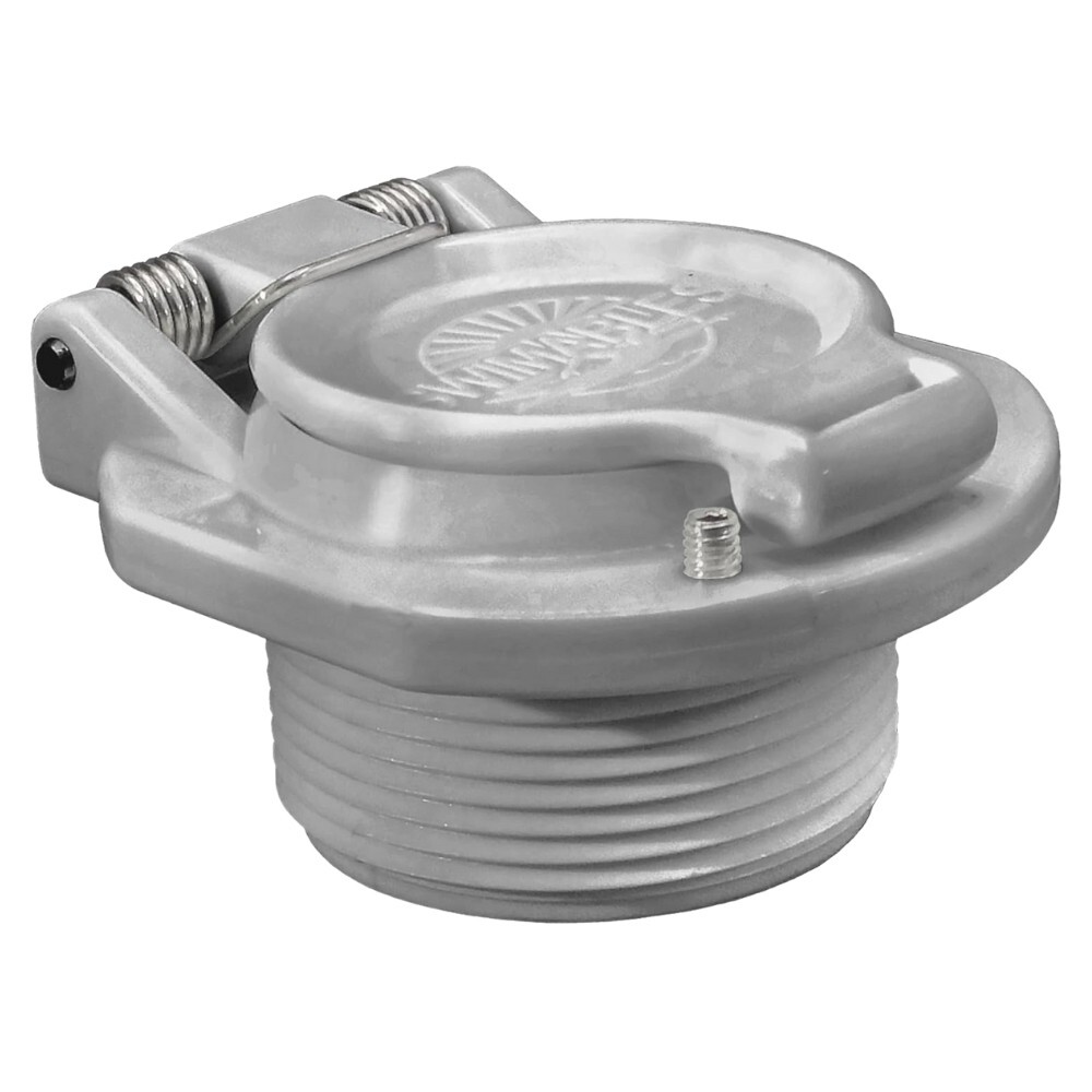 Pool Vac Lock Safety Fitting Compatible w/ Hayward & Pentair 1.5&Prime; Light Gray
