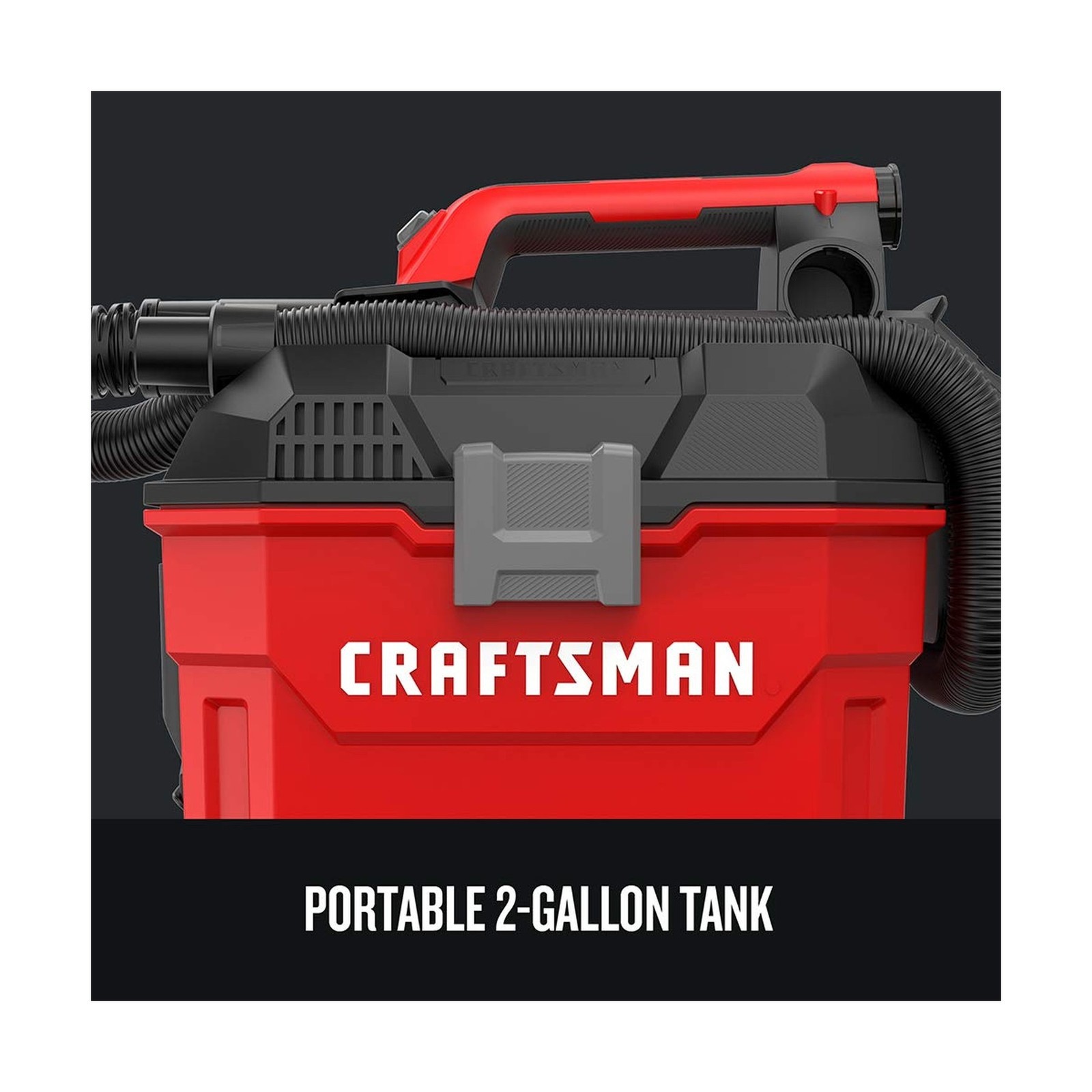 CRAFTSMAN V20 Cordless Vacuum Cleaner, Shop Vac Wet/Dry, 2 Gallon, 7ft Hose, …