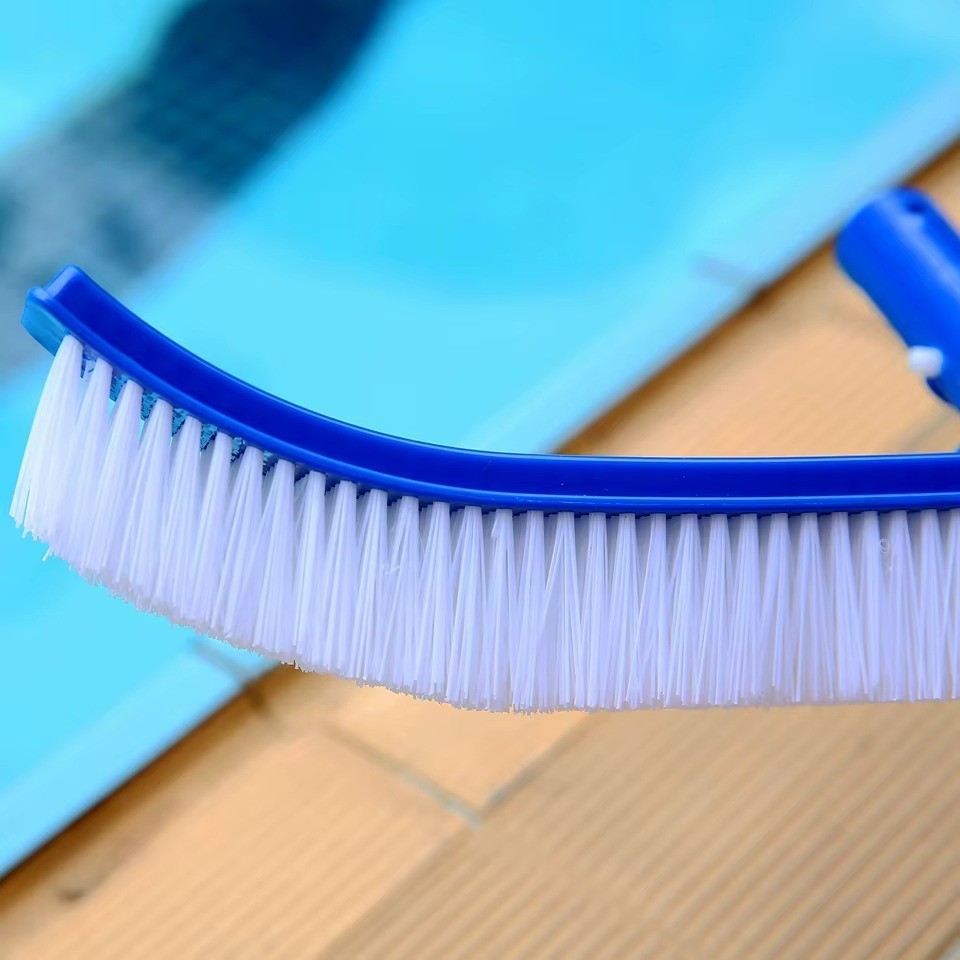 Professional Heavy Duty 18&Prime; Swimming Pool Floor Wall Cleaning Brush Head Tool