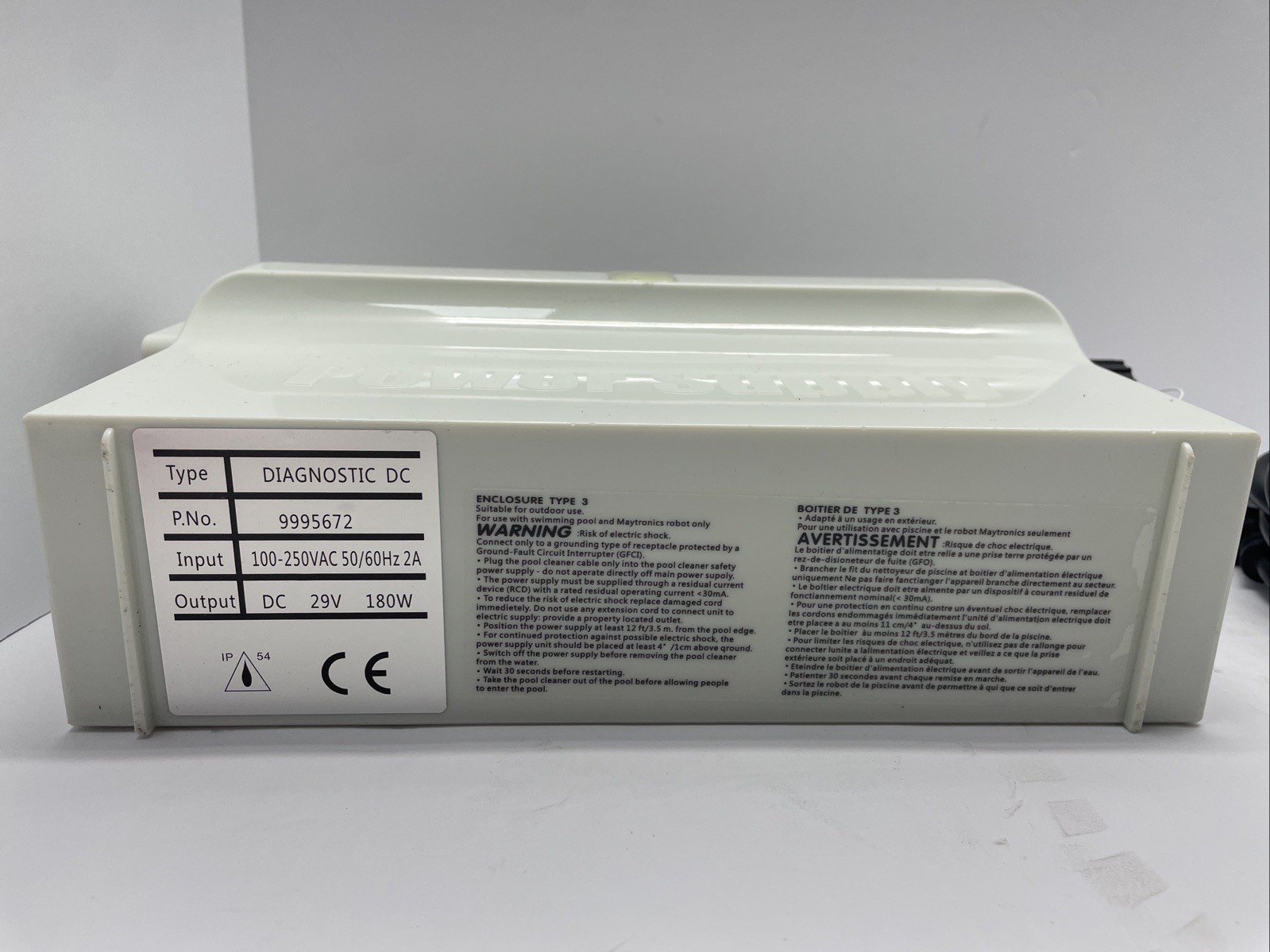 Diagnostic DC 9995672 Power Supply for Dolphin Robotic Pool Cleaners 100-250VAC