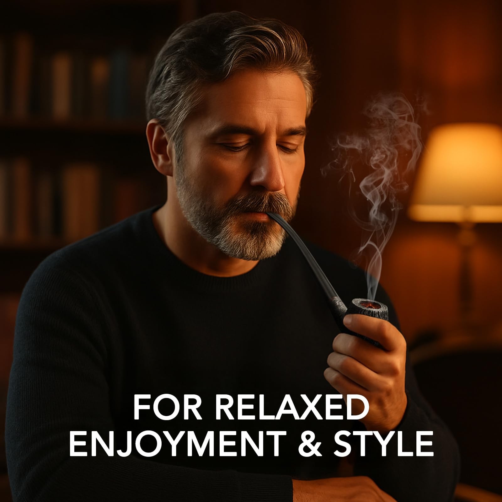 Joyoldelf Smoking Pipe Set, 27 Piece Heather Wood with 26-piece Acc