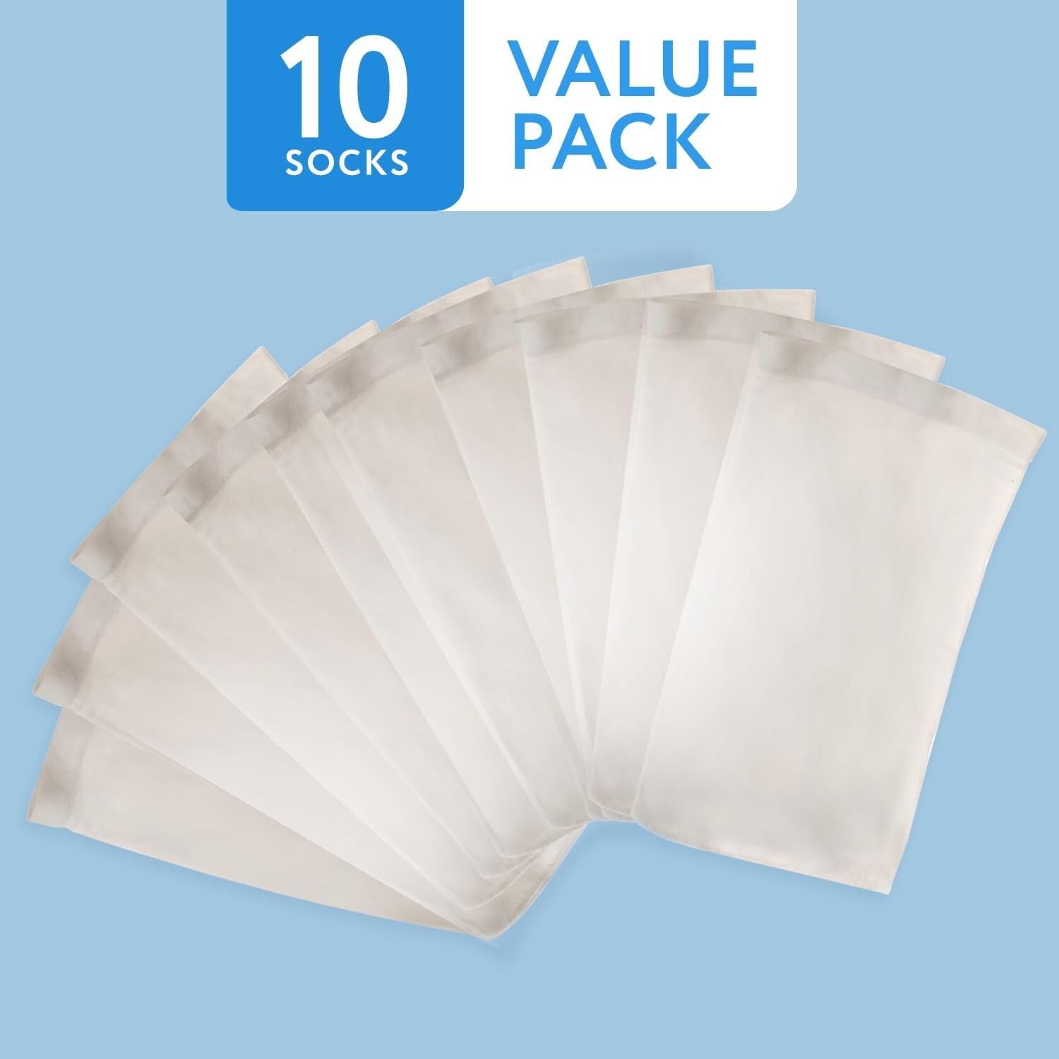 10 Pack Pool Spa Skimmer Basket Pre-Filter Saver Bag Fine Mesh Screen Socks