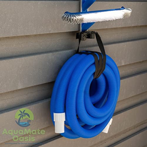 Swimming Pool Accessories Holder, Fence Hooks for Pool Equipment Dark Blue