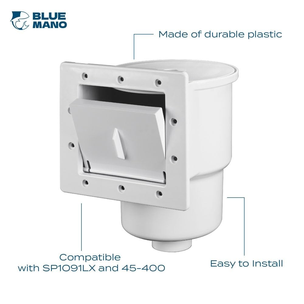 Above Ground Pool Skimmer Complete Kit – Fits Standard Walls, 6&Prime; Opening Width