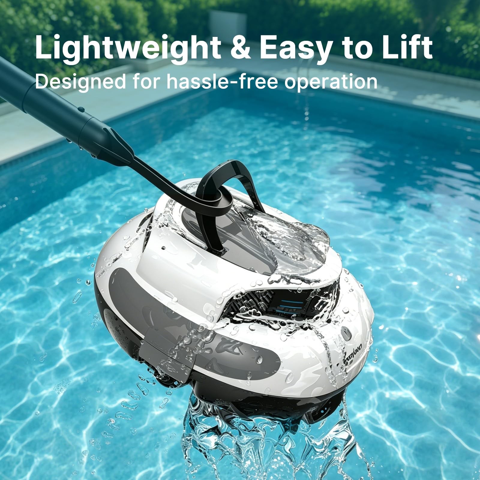 Poolpure Aquaguard Se Ii Cordless Robotic Pool Cleaner 5000Mah Large Battery