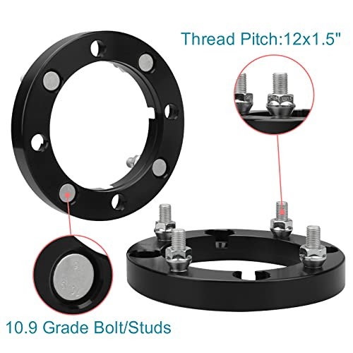 4x156mm ATV Wheel Spacers 1&Prime;(25mm) Thickness with 12×1.5 Studs 4×156-2PCS