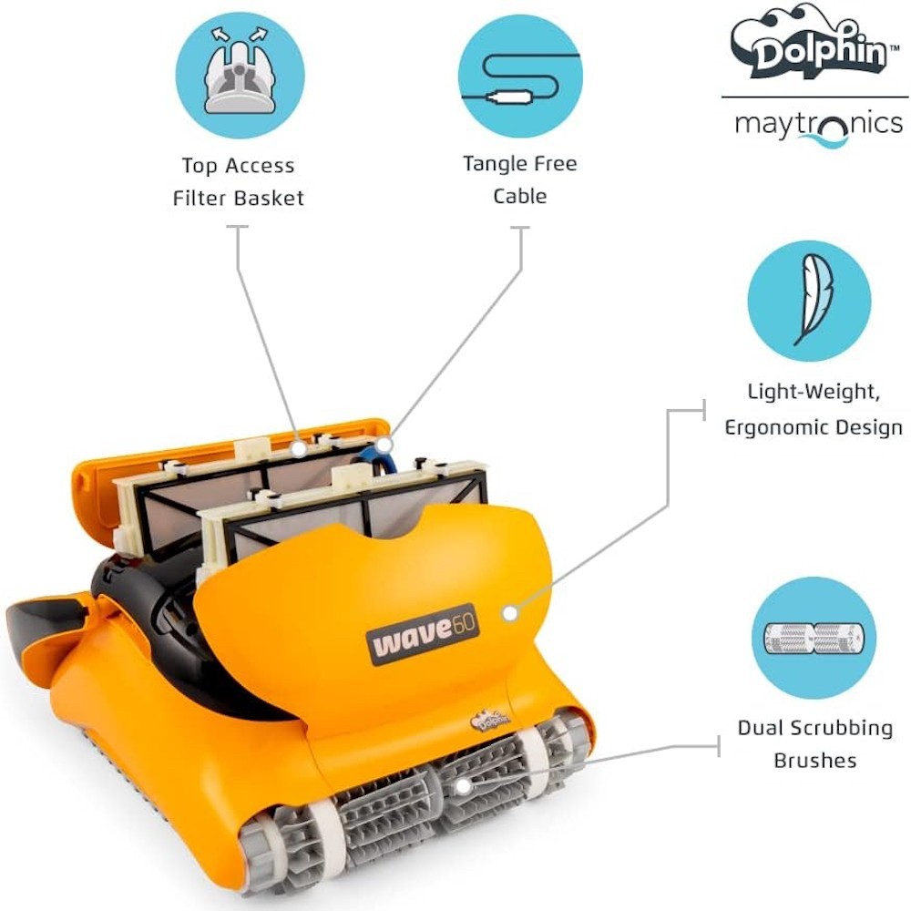 Dolphin Wave 60 Robotic Pool Cleaner for Commercial Pools