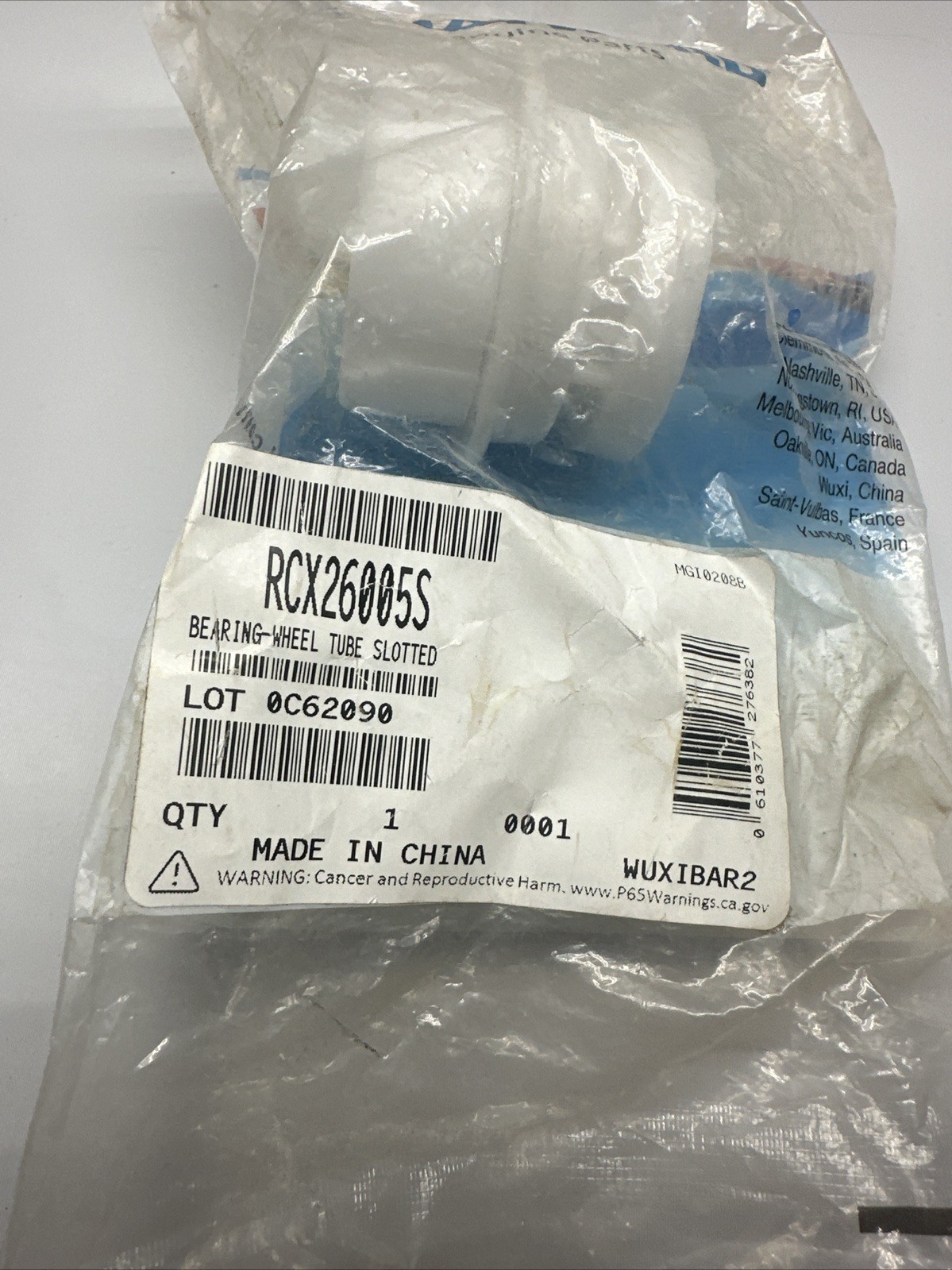 Hayward RCX26005S Tiger Shark Bearing Wheel Tube Slotted Pool Cleaner Genuine