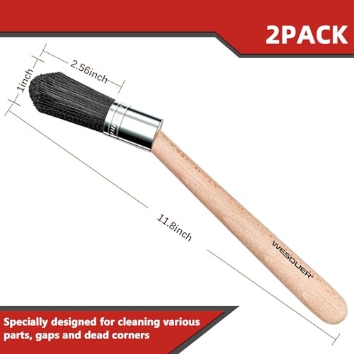 Parts Cleaning Brush Home and Auto Use Parts Cleaner Brush Balck-wt2pcs