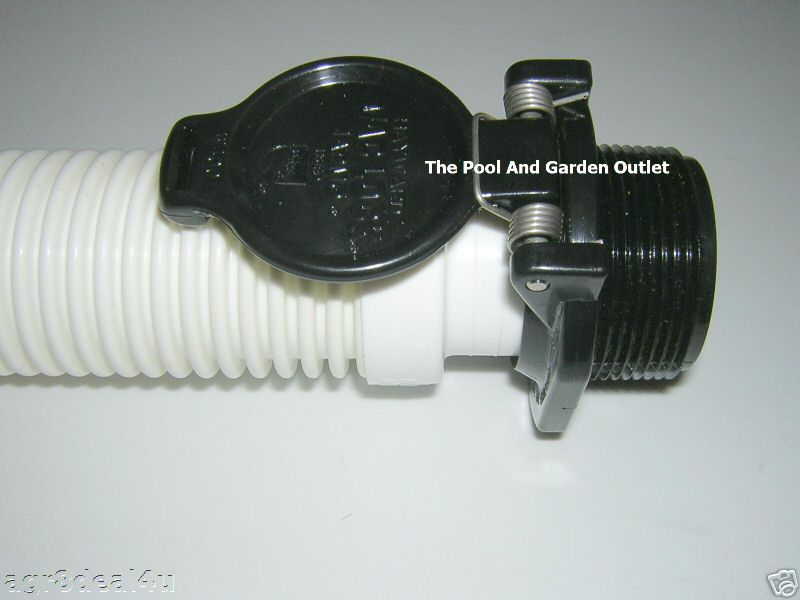 Hayward Vac Lock Safety Wall Fitting for Pool Cleaner Hose, Black W400BBKP