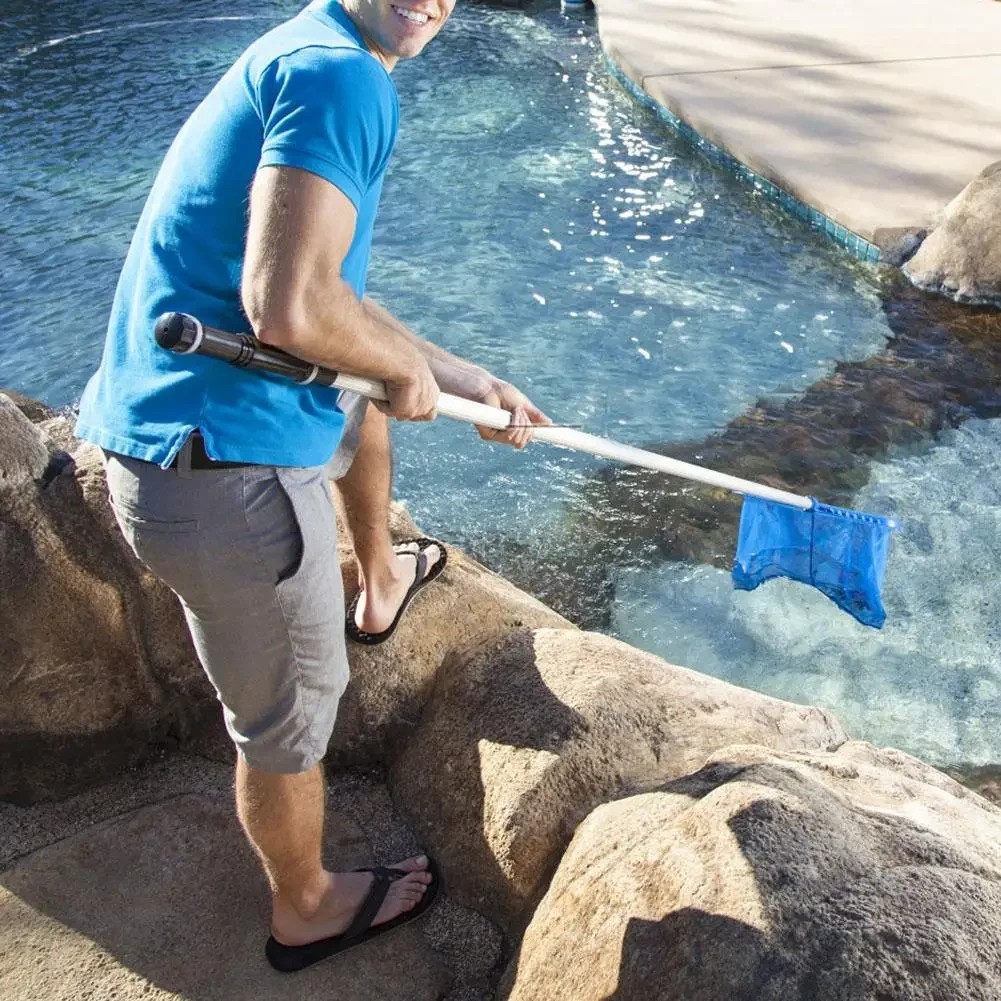 Heavy Duty Pool Leaf Skimmer Net 20&Prime; Deep Bag Fine Mesh Swimming Pool Cleaner