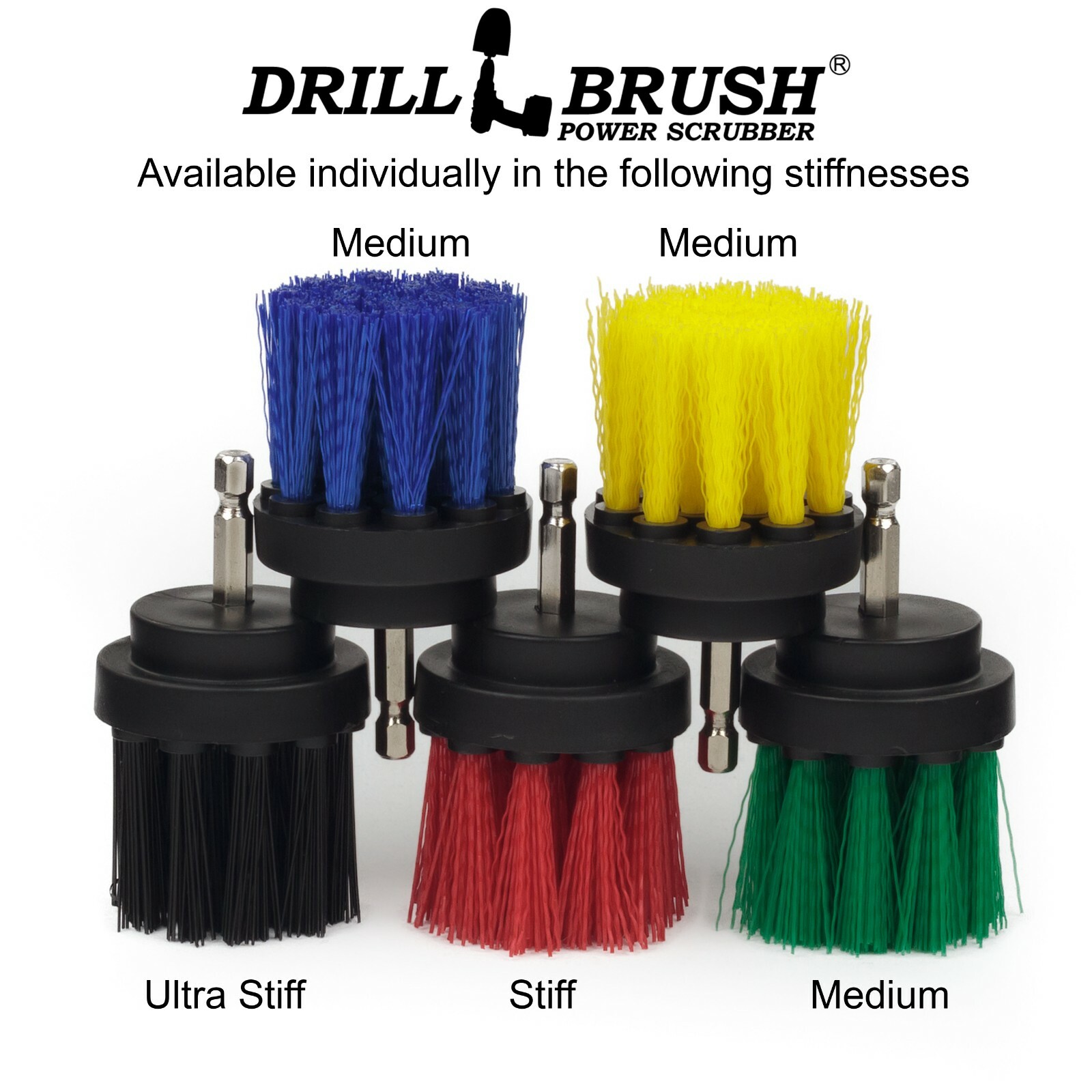 Drillbrush Scrub Brush – Pool, Spa, Hot Tub – Sliding Glass Shower Door Tracks