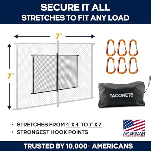 Upgraded Highly Elastic Cargo Net, USA Company, Full Size Trucks – Single Layer