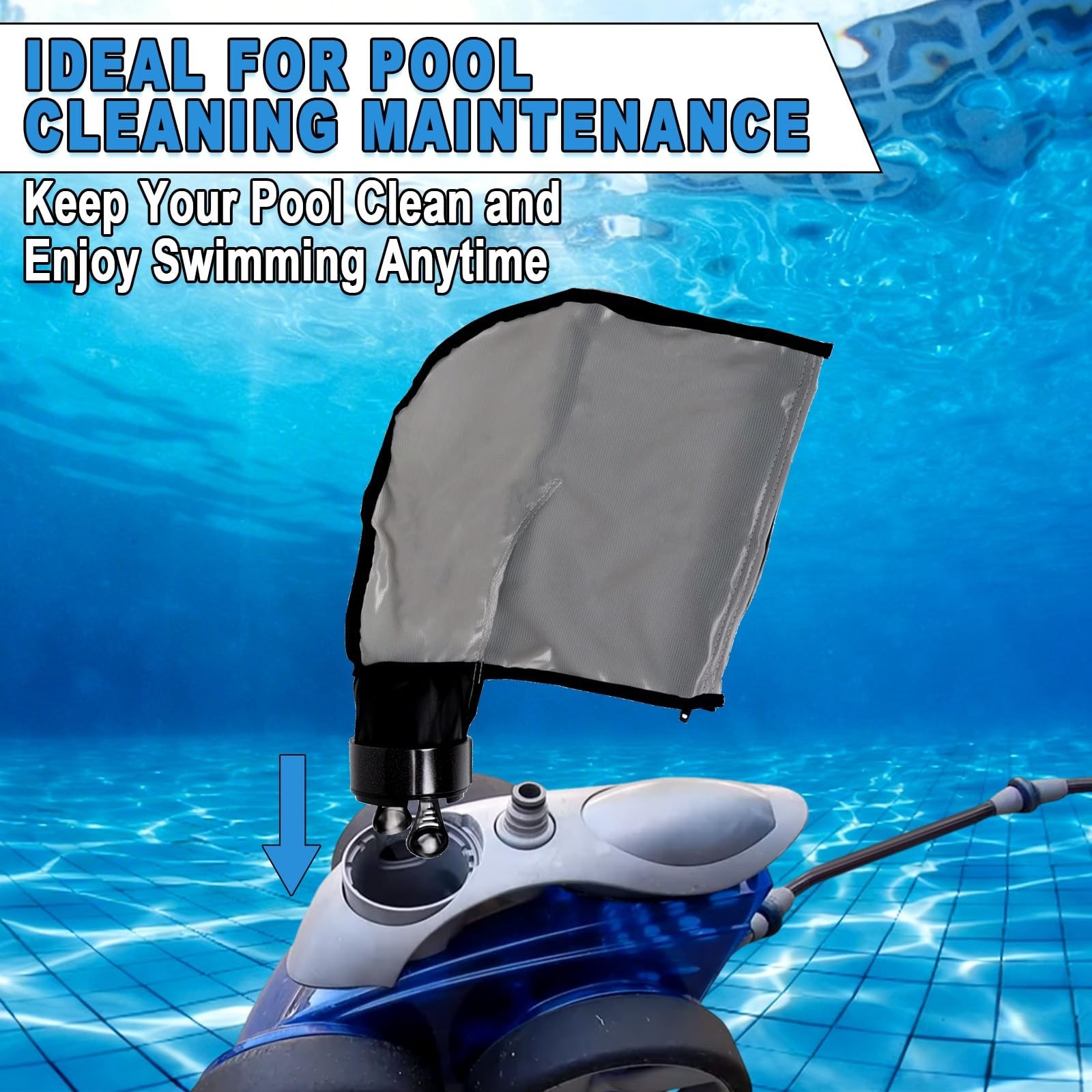 3900 Sport Pool Cleaner Bag Compatible with Polaris 3900, 5L Zipper Bag & Sweep