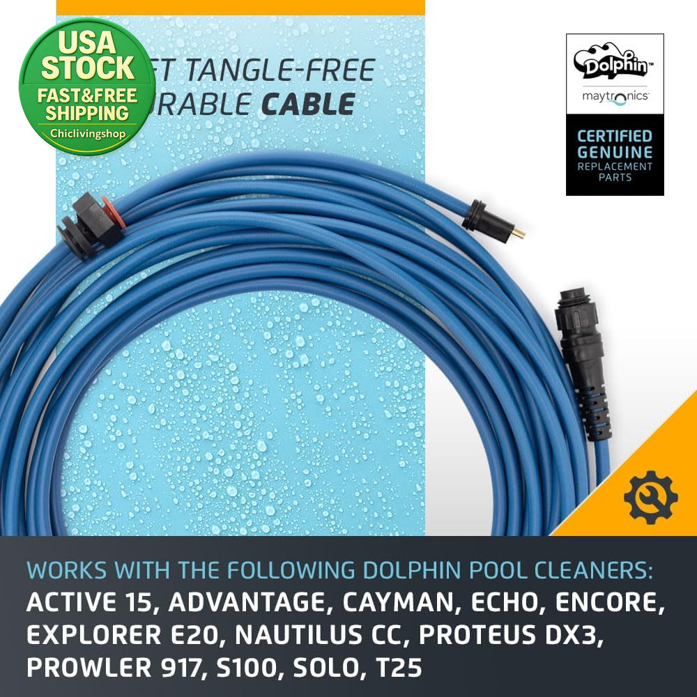 Dolphin Replacement 50 FT Blue Communication Cable for S100 Active 15 T25