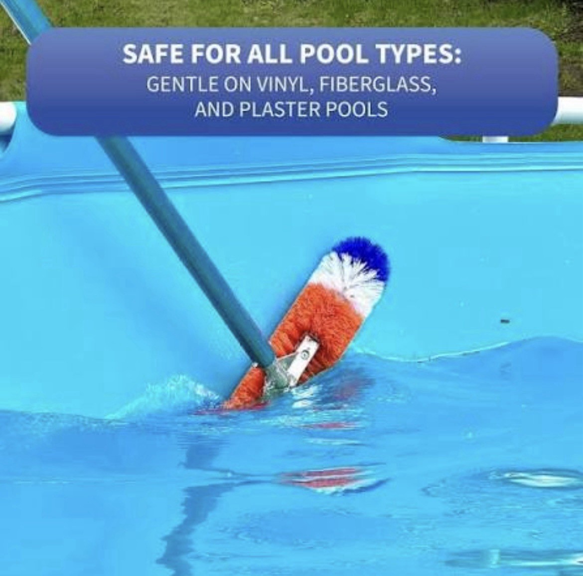 AC88757 Blue Torrent 18&Prime; 360 Degree Brush Around Pool Cleaning Brush