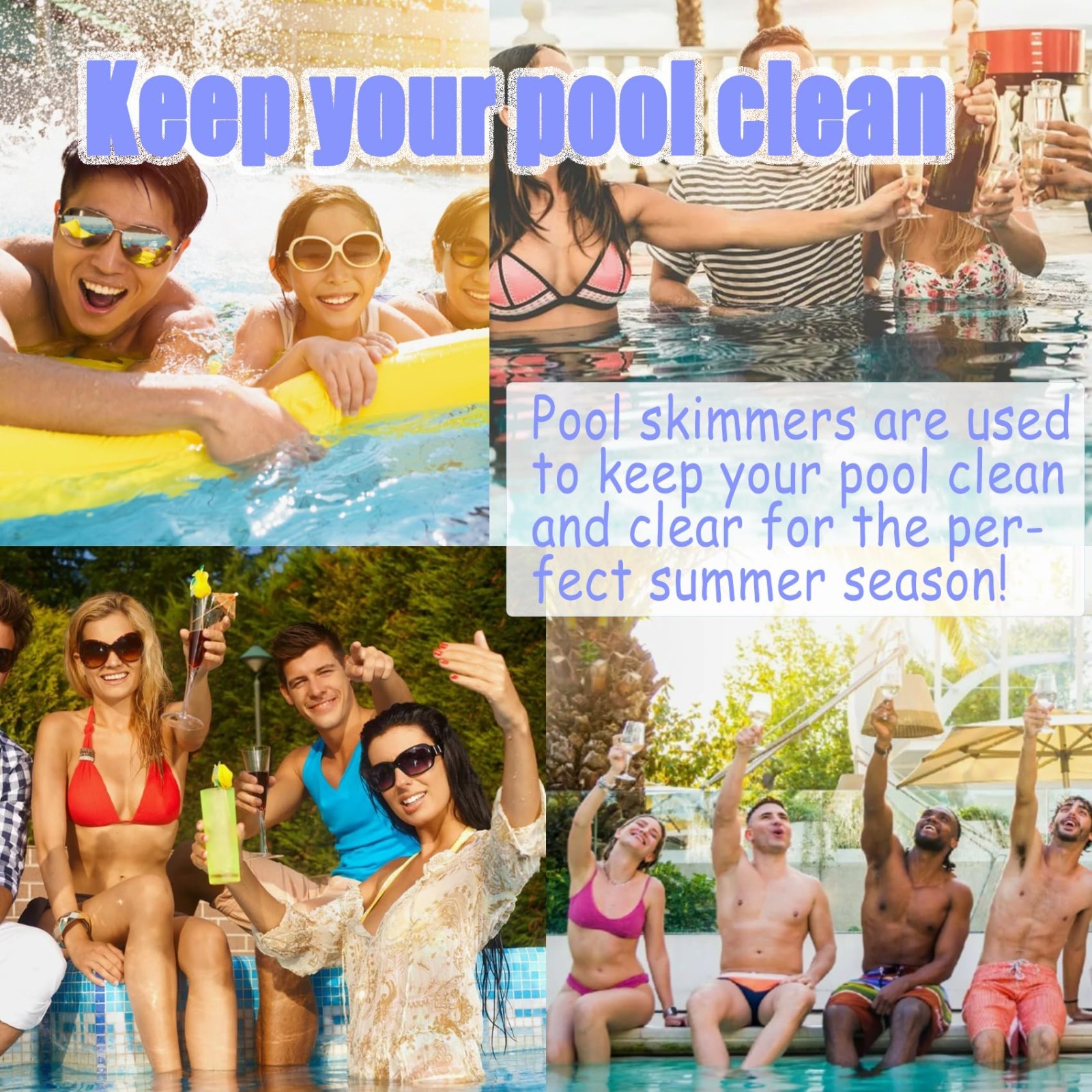 Above Ground Pool Skimmer Thru-Wall, 6&Prime; Opening, Compatible with Standard Pools,
