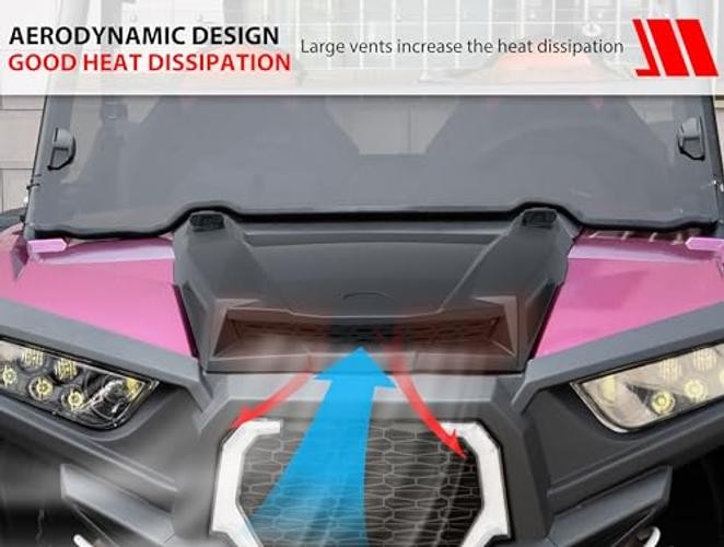Turbo Hood for Polaris RZR XP 1000/ RZR 900 2014-2020 | Black PP Turbo Hood