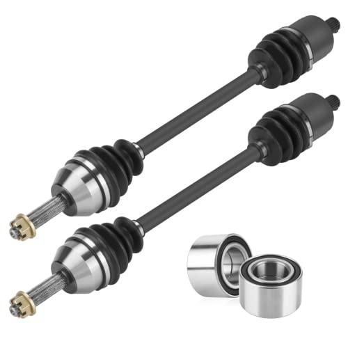 Front Left/Right CV Axle & Wheel Bearing Kit Fit for 2*Front Axles+bearings