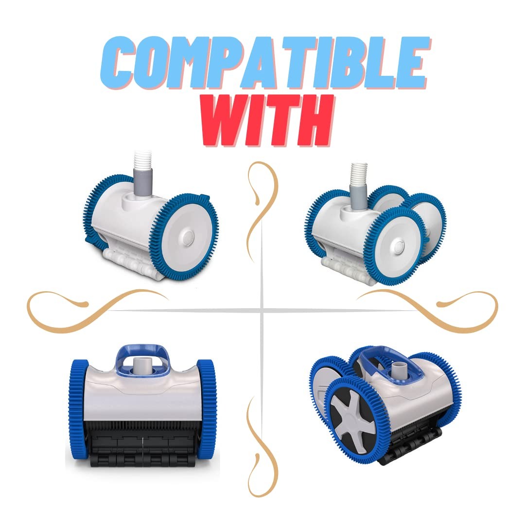 Front Tire Kit with Super Hump Replacement for Hayward Pool Vacuum Cleaner