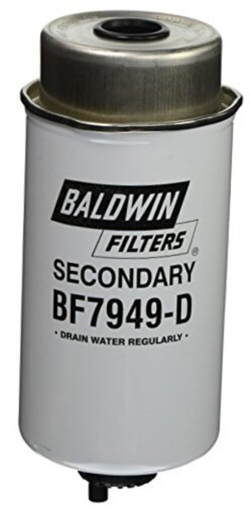 Baldwin Heavy Duty BF7949-D Fuel Filter,7-21/32 x 3-1/2 x 7-21/32 In, Red