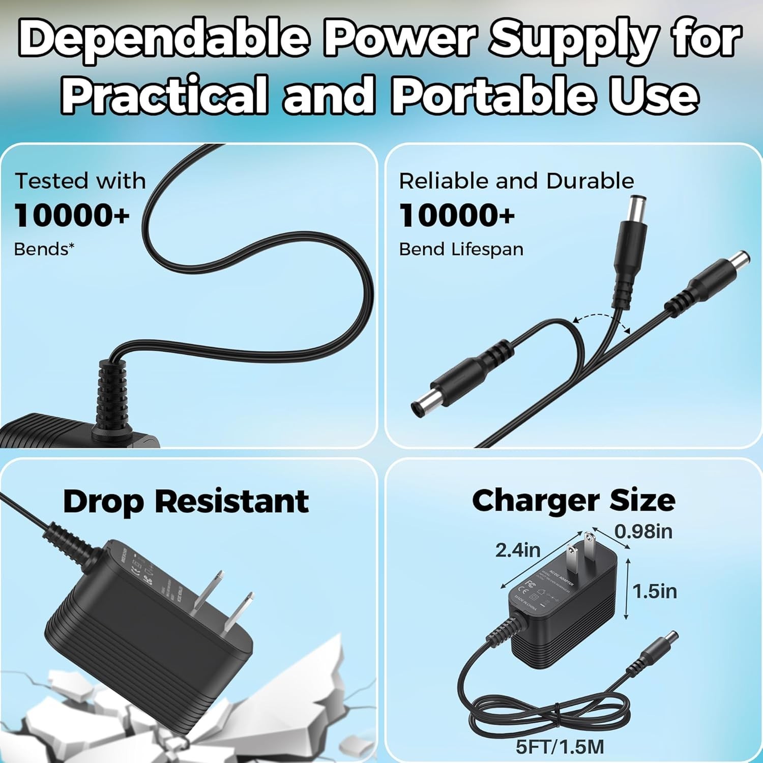 Smart Pool Vacuum Charger 12.6V for WYBOT Hyson Models – Overvoltage Protection