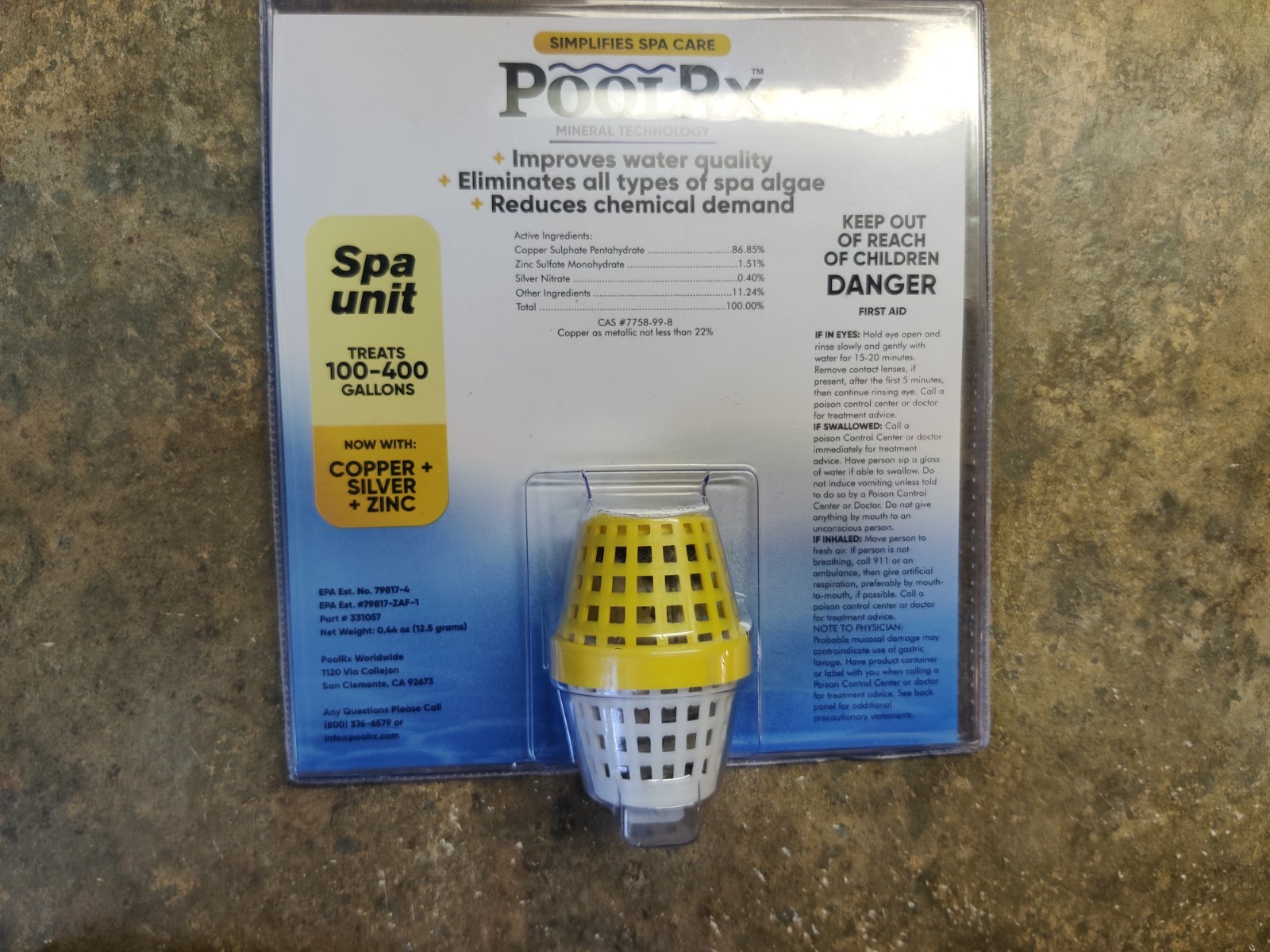 PooI RX+ Worldwide spa unit 100-400 gallons Free Shipping Pool Supplies Mineral