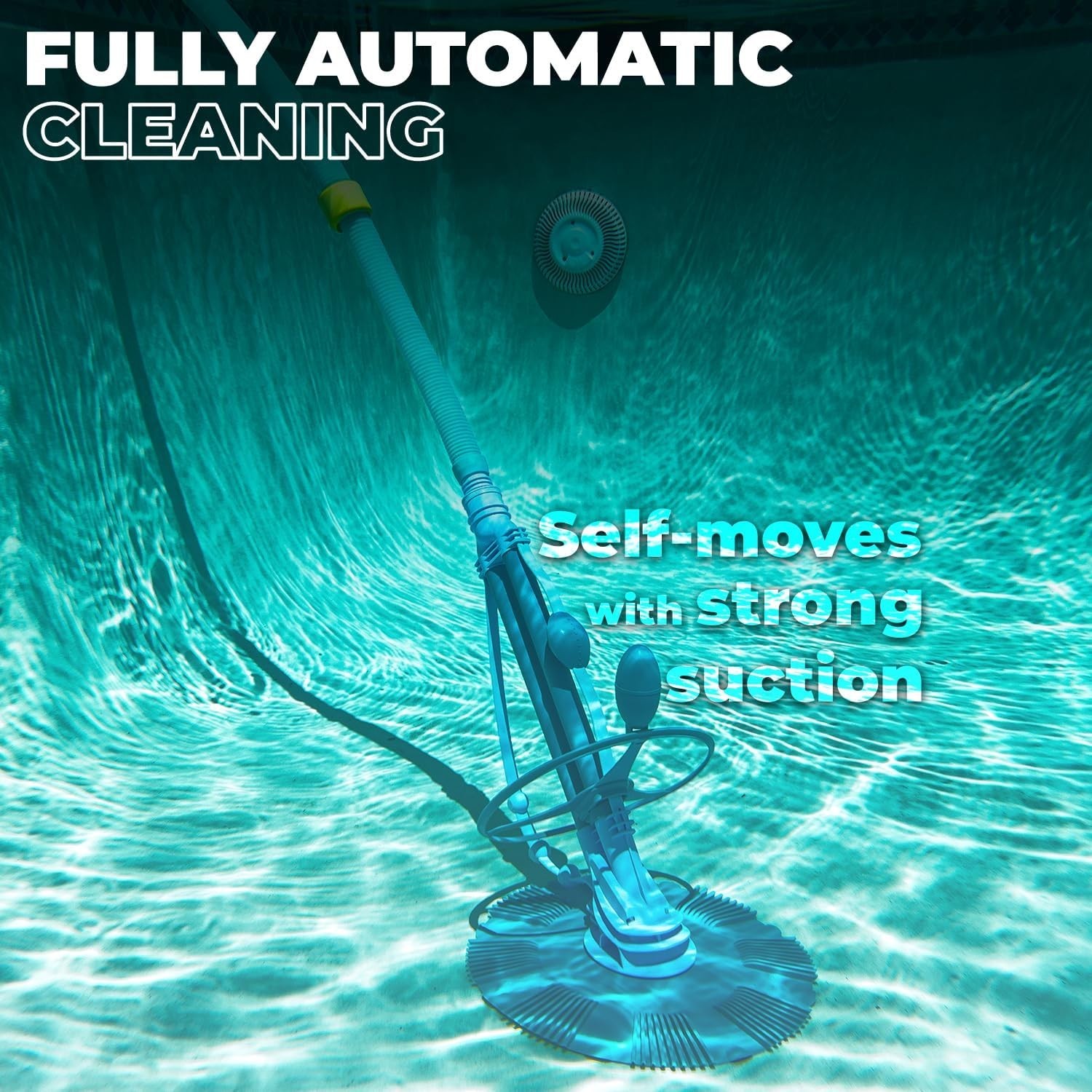 Heavy Duty Pool Cleaner Hydraulic Powered with Quiet Operation and Great Suction