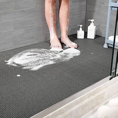 Drainage Non Slip Flooring Mats Swimming Pool Bathroom 0&Prime;L x 0&Prime;W x 0&Prime;Th Blue