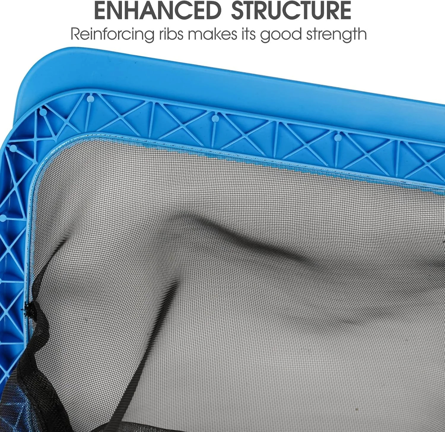 Pool Skimmer Net with Self-Repair Fine Nylon Mesh Bag, Pool Leaf Rake