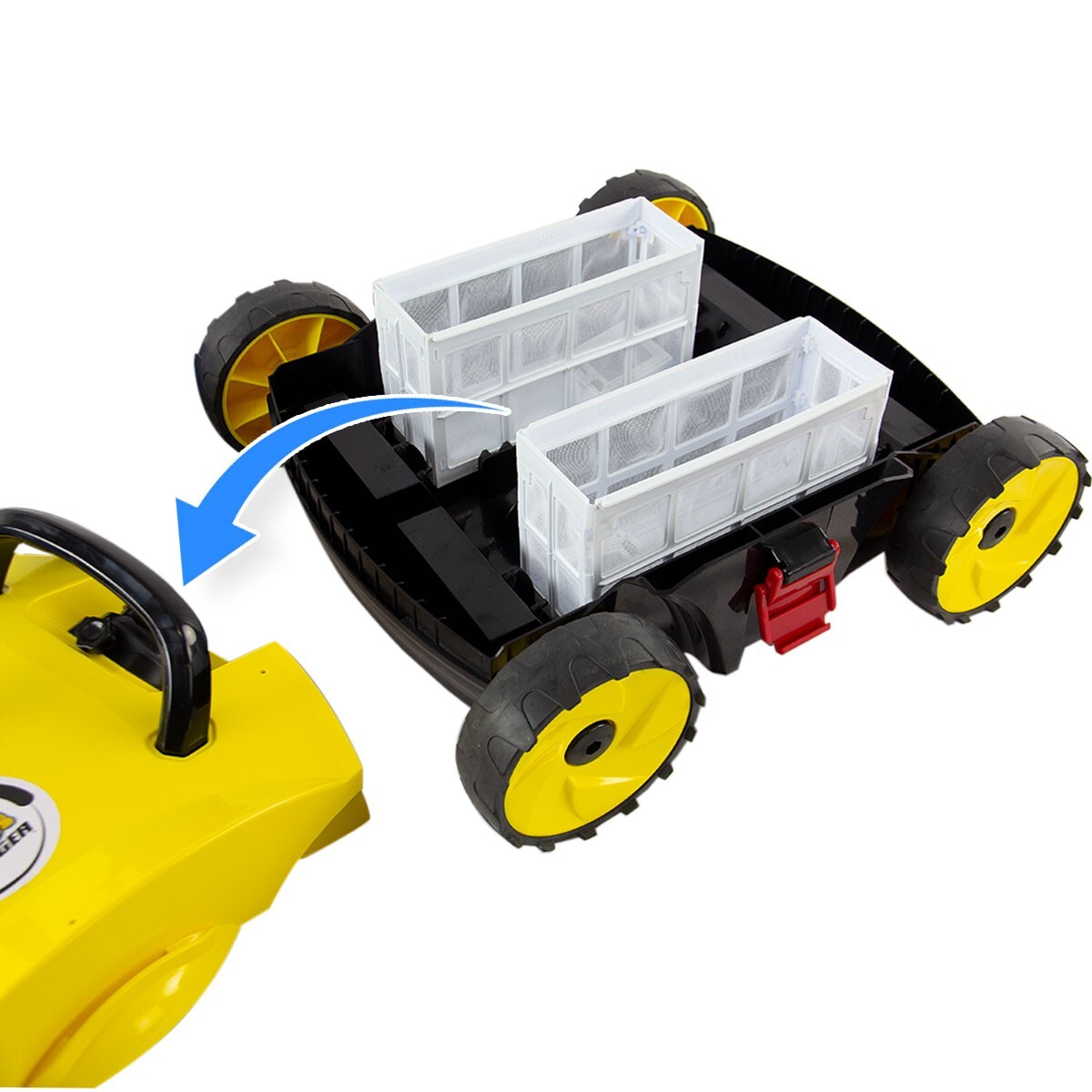 Aqua Select Stinger Above-Ground Robotic Swimming Pool Cleaner w/ Power Supply
