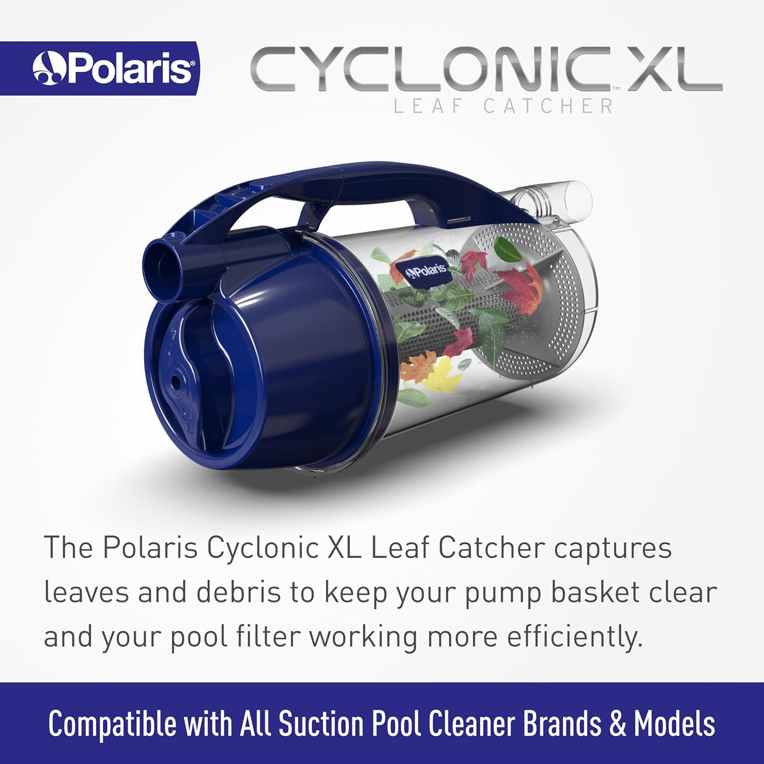 Polaris Cyclonic XL Leaf Catcher, Universal Fit & Easy to Install for Suction Cl