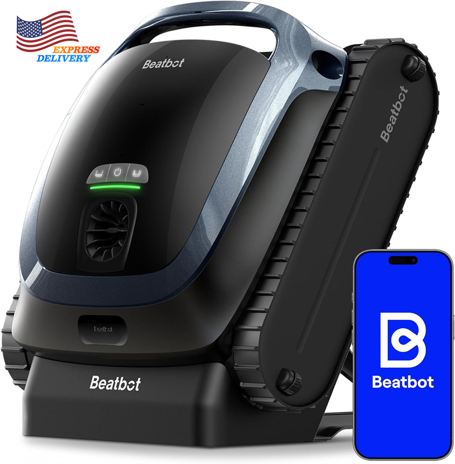 Aquasense 2 Cordless Robotic Pool Vacuum Cleaner Double-Pass Waterline Scrubbing