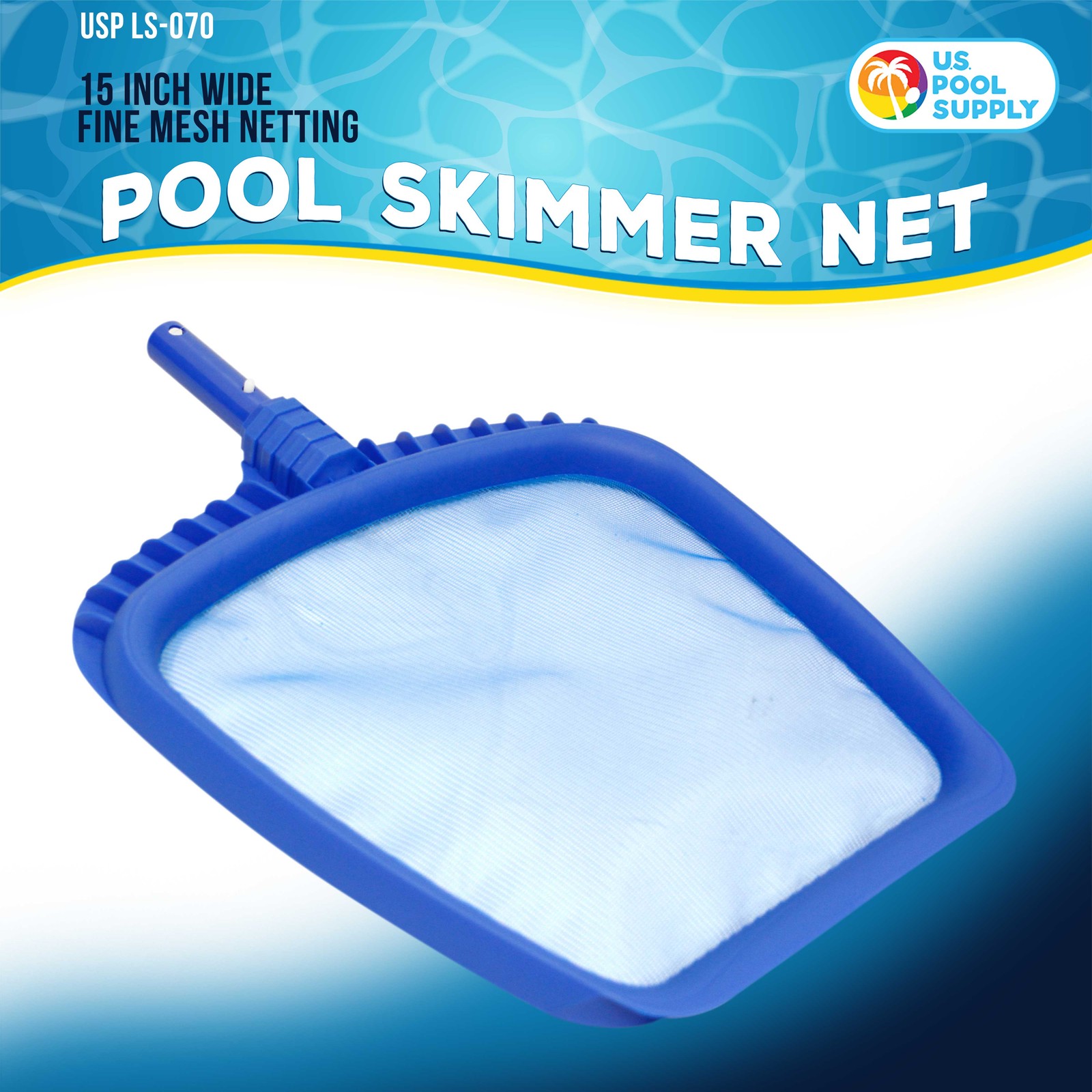 Professional Heavy Duty Pool Leaf Skimmer Net, Fits Standard Swimming Pool Poles