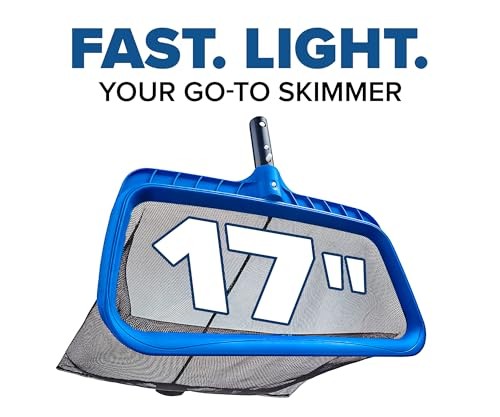 Danny&rsquo;s Pool Products Heavy Duty Pool Skimmer Net Leaf Rake for Cleaning