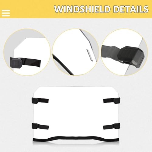 Full Windshield Compatible with Polaris 2014-2018 RZR XP 1000, XP Turbo 2015