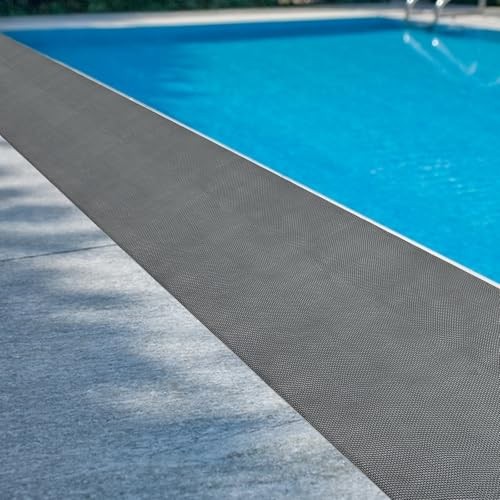 3×10 FT Heavy Duty Pool Drainage Mat, Non-Slip PVC Flooring Mat for Swimming