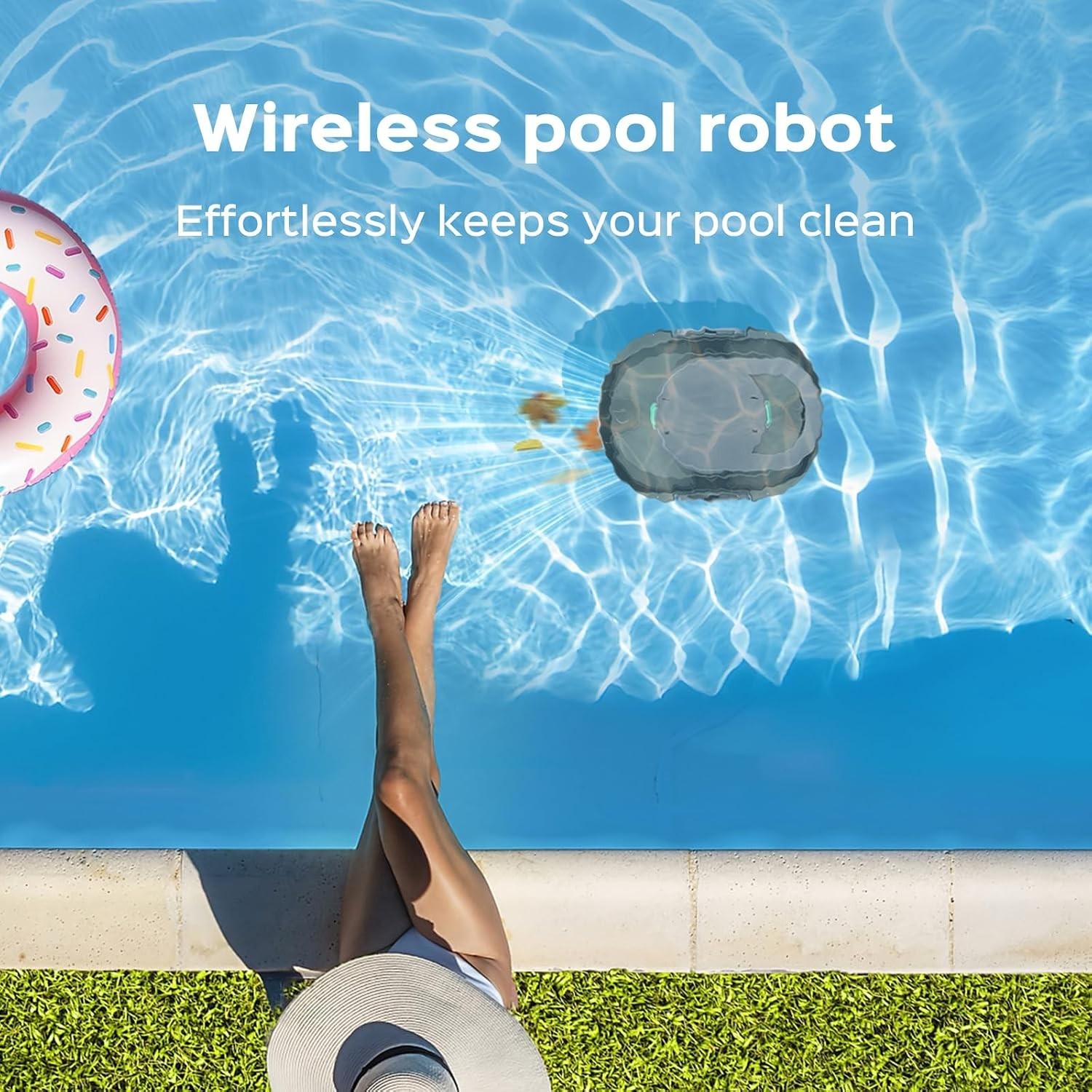 Automatic Pool Cleaner for Above Ground Swimming Pools Self Parking Dual Mo 4894