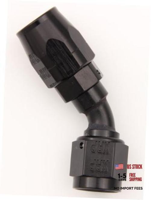 XRP 204510BB Black Size-10 &rsquo;45 Degree&rsquo; Double Swivel Hose End