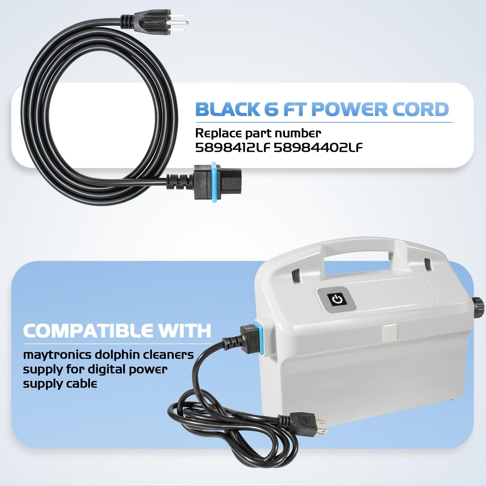 Power Cord for Pool Cleaner Compatible with Dolphin M200 M400 S50 S100 S300 – Re