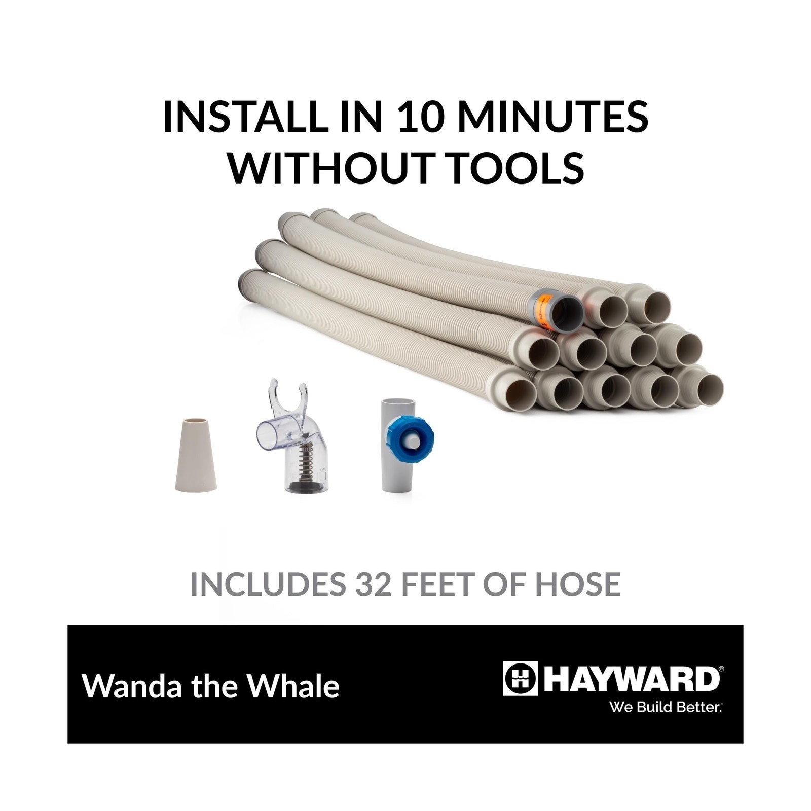 W3900Wanda the Whale Above-Ground Suction Pool Cleaner For Any Size Pool,12.92&Prime;H