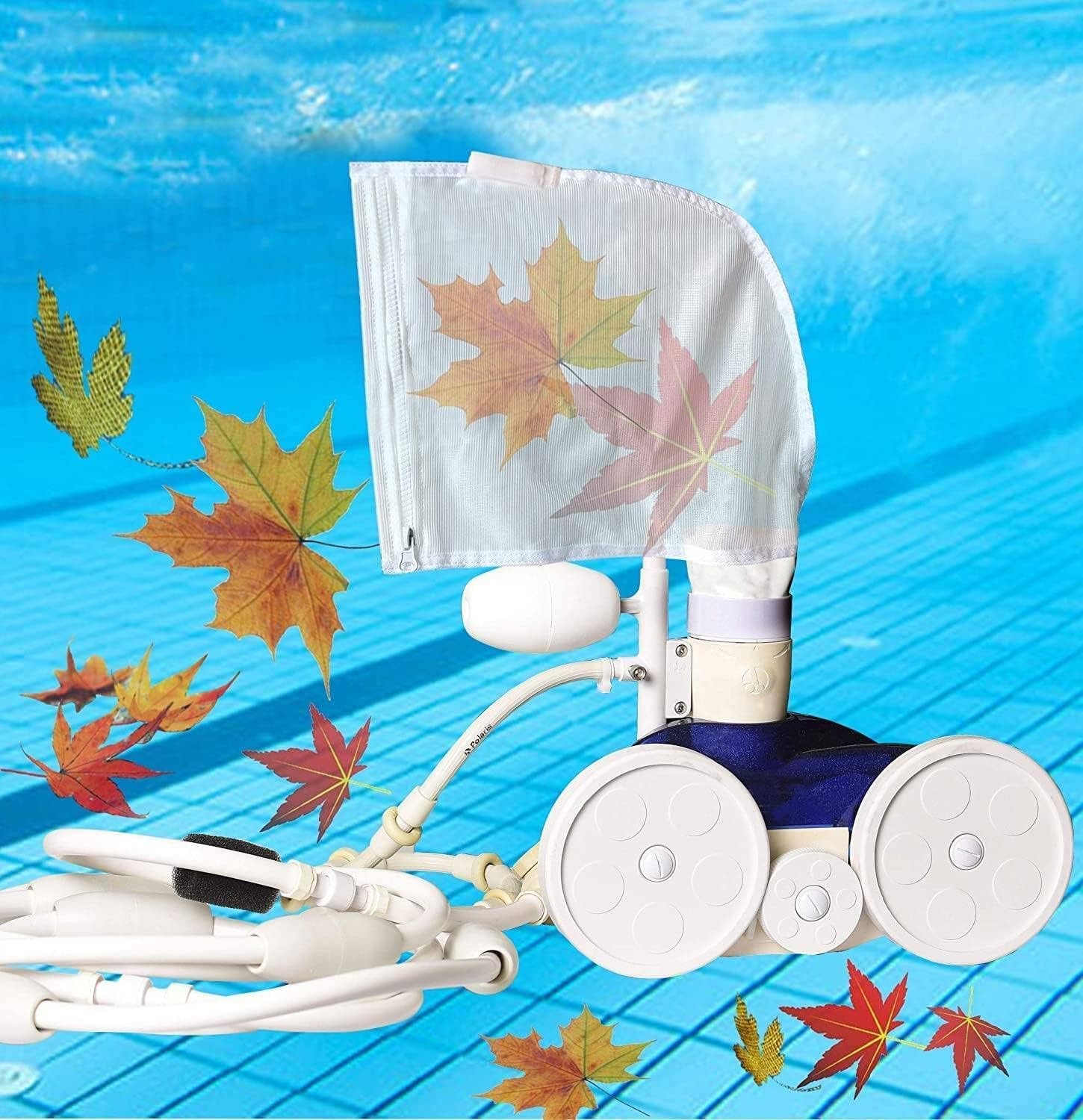 Nylon Mesh Pool Cleaner Bags with Zipper Replacement for Polaris 280 & 480