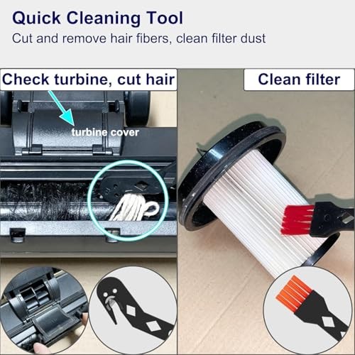 Vacuum Carpet Brush Attachment, 1.25&Prime; Turbo Floor Brush for AS-CA006, AS